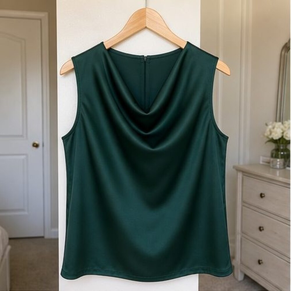 Charcoal Button Blouse